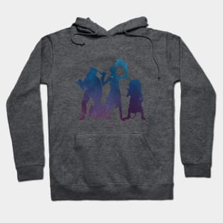 Hitchhiking Ghosts Silhouette Night Sky Hoodie